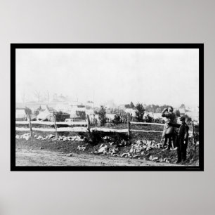 Zuigerij en kamp in Tenallytown 1864 Poster