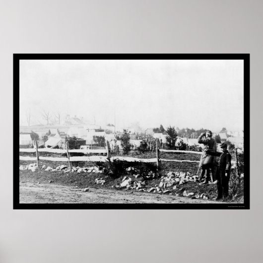 Zuigerij en kamp in Tenallytown 1864 Poster (Voorkant)