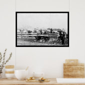 Zuigerij en kamp in Tenallytown 1864 Poster (Keuken)