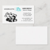 Zuigermotor | Hand-moersleutel Visitekaartje (Voorkant / Achterkant)