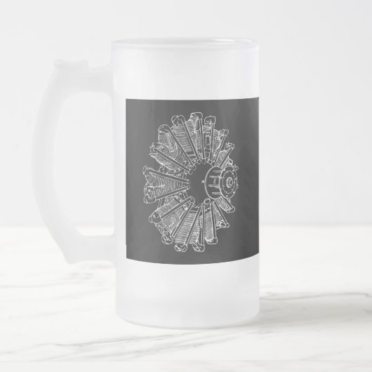 Zuigermotor Matglas Bierpul (Links)