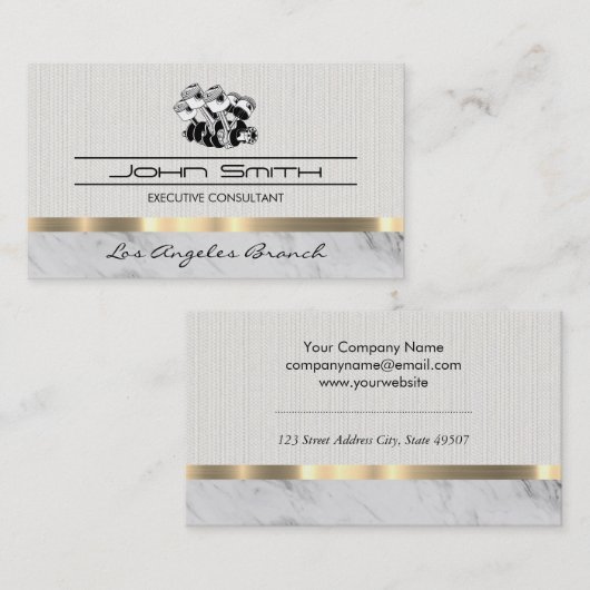 Zuigermotor Visitekaartje (Voorkant / Achterkant)