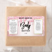 Zuigerroze wastikels voor de bil etiket (Insitu)