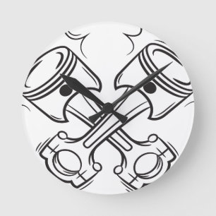 zuigers ronde klok