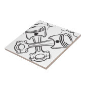 zuigers tegeltje (Zijkant)