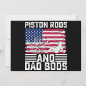 Zuigerstangen En Dad Bods monteur Usa 4 juli Kaart (Voorkant)