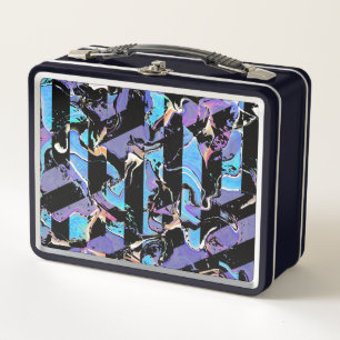 Zuil van lelijkheid metalen lunchbox