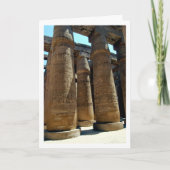 Zuilen van de Karnaktempel Portret, Luxor, Egypte Kaart (Voorkant)