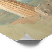 Zuilen van het Parthenon, Athene, Beroemd Schilder Poster (Hoek)