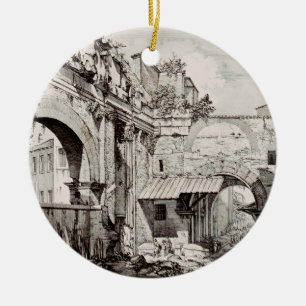 Zuilenhal van Octavia Rome Zwart-Wit Kunst Keramisch Ornament