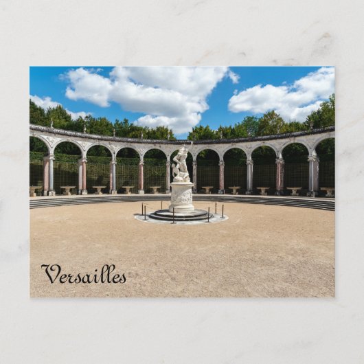 Zuilenrij bos in de tuinen van Versailles Briefkaart (Voorkant)