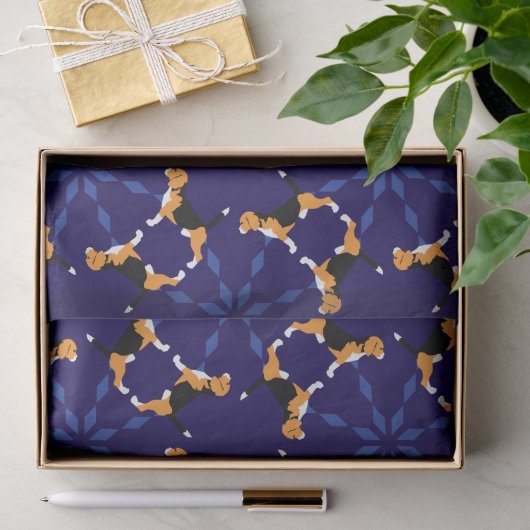 Zuilere Beagle Tissuepapier (Geschenk)