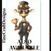 Zuinige Steampunk Giraffe, Trofee Beker AU1 Découp Tissuepapier