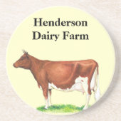 Zuivel Boerderij Koe Onderzetters (Voorkant)