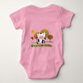 Zuivel Boerderij Nieuwe Baby Schattigee Koe Jelly Romper (Achterkant)