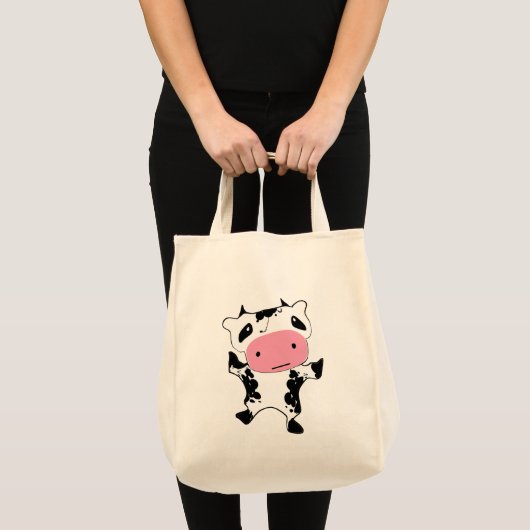 Zuivel Boerderij Schattigee Dancing Koe Melkzak Tote Bag (Voorkant (product))