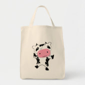 Zuivel Boerderij Schattigee Dancing Koe Melkzak Tote Bag (Voorkant)