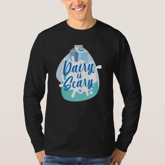 Zuivel is een enge vegan t-shirt (Voorkant)