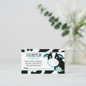 Zuivel Koe Boerderij Baby shower Luier Raffle - Bl Informatiekaartje (Staand voorkant)