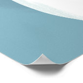 Zuivel Koe en rode bloemkroon Poster (Hoek)