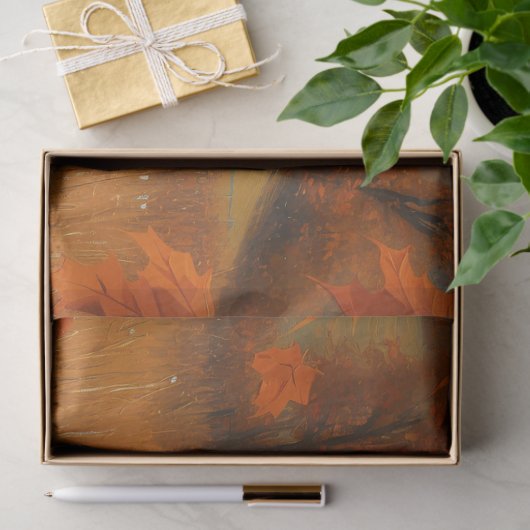 Zuivel Koe Herfst Boerderij Landschap Decoupage Tissuepapier (Geschenk)