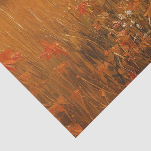 Zuivel Koe Herfst Boerderij Landschap Decoupage Tissuepapier (Detail)