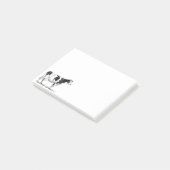 Zuivel Koe Holstein Fresian Pencil Tekening Post-it® Notes (Schuin)