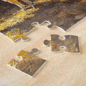 Zuivel Koe in een schuur Rustiek Boerderij Legpuzzel (Zijkant)