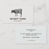  Zuivel Koe Logo Rustiek Land Visitekaartje (Voorkant / Achterkant)