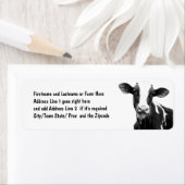 Zuivel Koe - Zwart-wit Zuivel Kalf Etiket (Insitu)