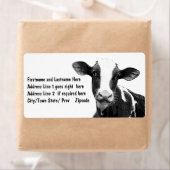 Zuivel Koe - Zwart-wit Zuivel Kalf Etiket (Insitu)