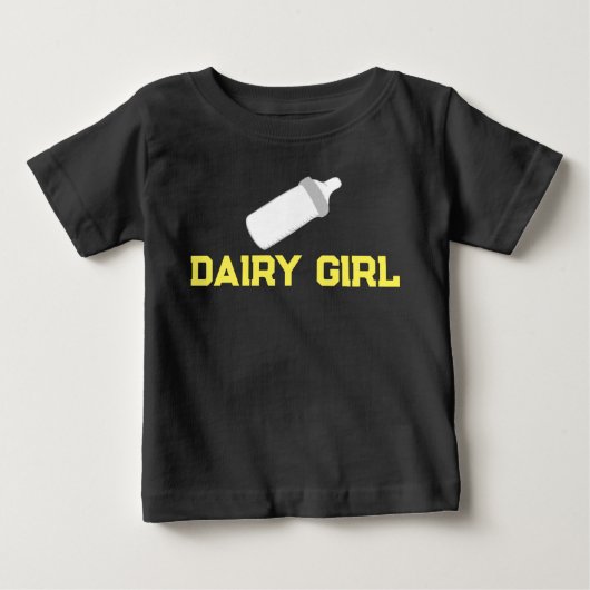 “Zuivel meisje” babyshirt (Voorkant)