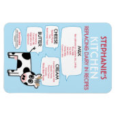 Zuivel Substituten voor Bakken Keukenkaart Magneet (Horizontaal)