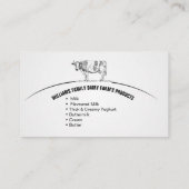 ZuivelBoerderijen, rundvee, landbouw, Visitekaartj Visitekaartje (Achterkant)