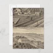 Zuivelboerderijen van RS Houston en WC White Briefkaart (Voorkant / Achterkant)