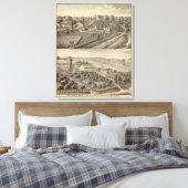 Zuivelboerderijen van RS Houston en WC White Canvas Afdruk (Insitu (Slaapkamer))