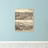 Zuivelboerderijen van RS Houston en WC White Canvas Afdruk (Insitu (Houten vloer))