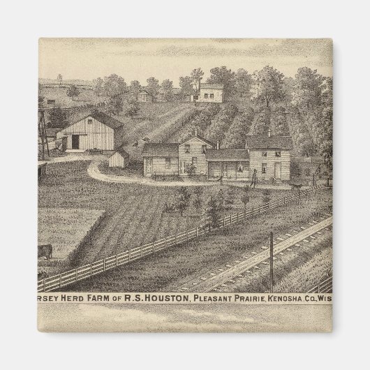 Zuivelboerderijen van RS Houston en WC White Magneet (Voorkant)