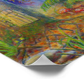 Zuiveldeur en sleepboten in betoverend bos poster (Hoek)