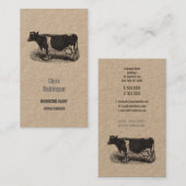 zuivelfabriek Koe boer Bocher Business Visitekaartje (Voorkant / Achterkant)