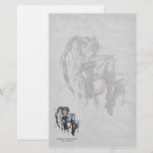 Zuivelheid van donkerheid briefpapier (Voorkant / Achterkant)