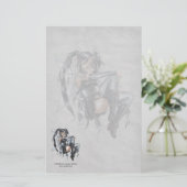 Zuivelheid van donkerheid briefpapier (Staand voorkant)