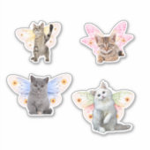 Zuivelkatten - 3-kantrechterkleppen met airy Wings Sticker (Voorkant)