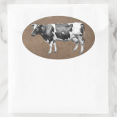 ZuivelKoe Ovale Sticker (Tas)