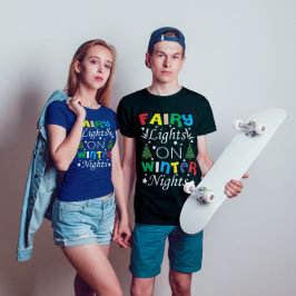 Zuivellichten op winternacht Kerstmis| grappig T-shirt