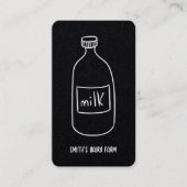 Zuivelmelk Aangepaste QR-Visitekaartje Visitekaartje (Voorkant)
