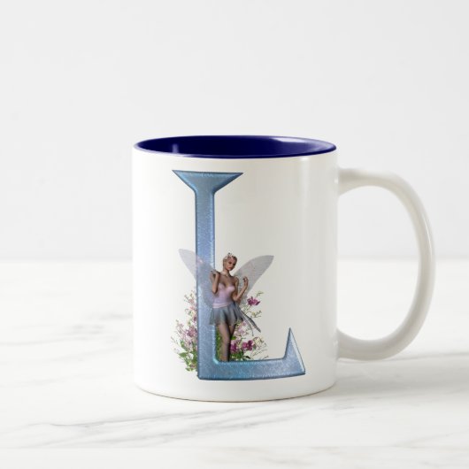 Zuivelmonogram L Tweekleurige Koffiemok (Rechts)