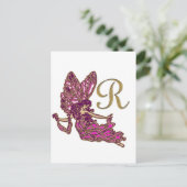 Zuivelmonogram R Briefkaart (Staand voorkant)