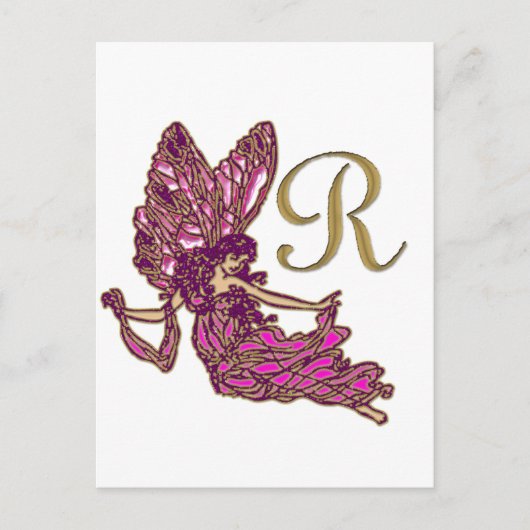 Zuivelmonogram R Briefkaart (Voorkant)