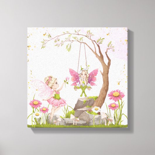 Zuivelnatursery decor set van 3 canvas afdruk (Voorkant)